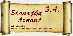 Slavojka Arnaut vizit kartica